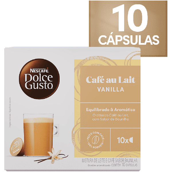 CAFÉ AU LAIT VANILLA 10 CÁPSULAS