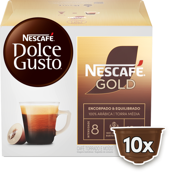 LUNGO NESCAFÉ GOLD 10 CÁPSULAS