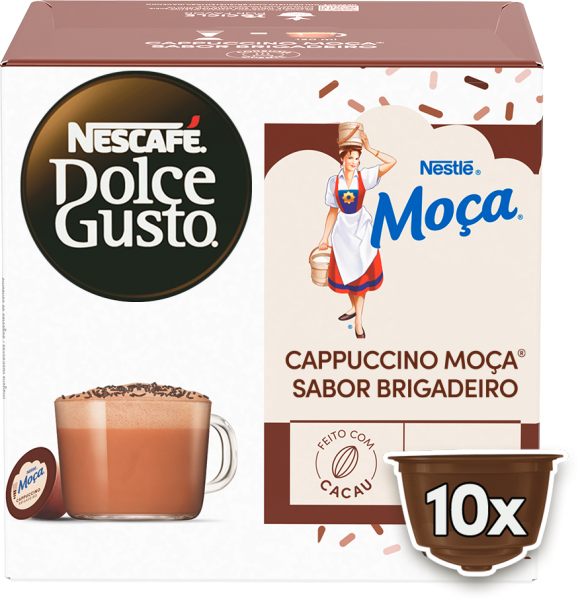 CAPPUCCINO MOÇA SABOR BRIGADEIRO 10 CÁPSULAS