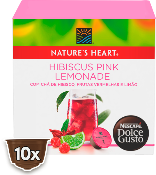 NATURE'S HEART HIBISCUS PINK LEMONADE 10 CÁPSULAS