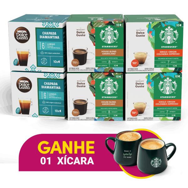 COMBO CAFÉS + XÍCARA SBUX