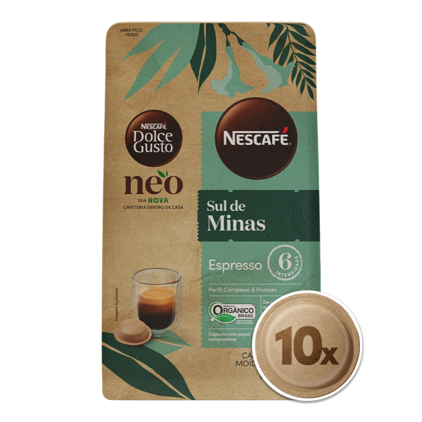 NEO Espresso Sul de Minas Orgânico 10 Cápsulas