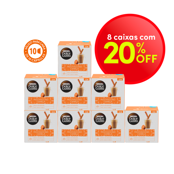 COMBO MOCHACCINO CANELA 8 CAIXAS COM 20% OFF