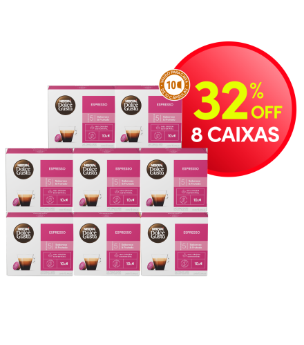 COMBO ESPRESSO 8 CAIXAS COM 32% OFF