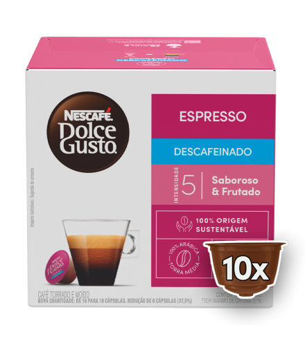 ESPRESSO DESCAFEINADO 10 cápsulas