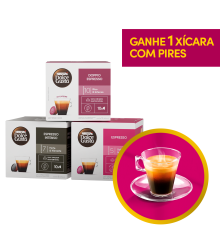COMBO ESPRESSOS 3 CAIXAS + GANHE 1 XÍCARA