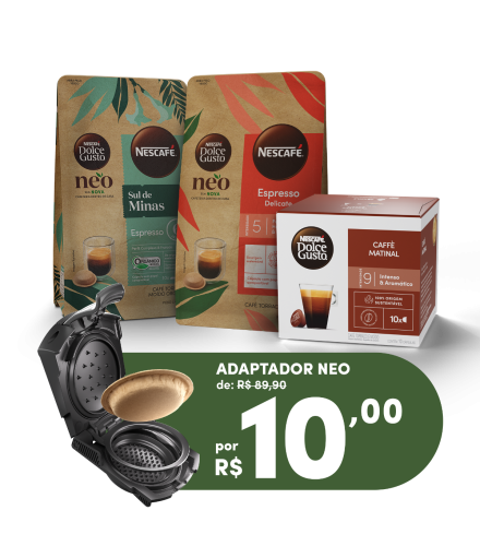 KIT ORIGINAL + CAF&Eacute; NEO + ADAPTADOR NEO START