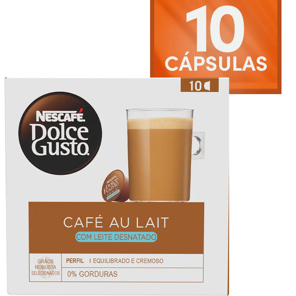 C psulas Caf Au Lait Desnatado Nescaf Dolce Gusto