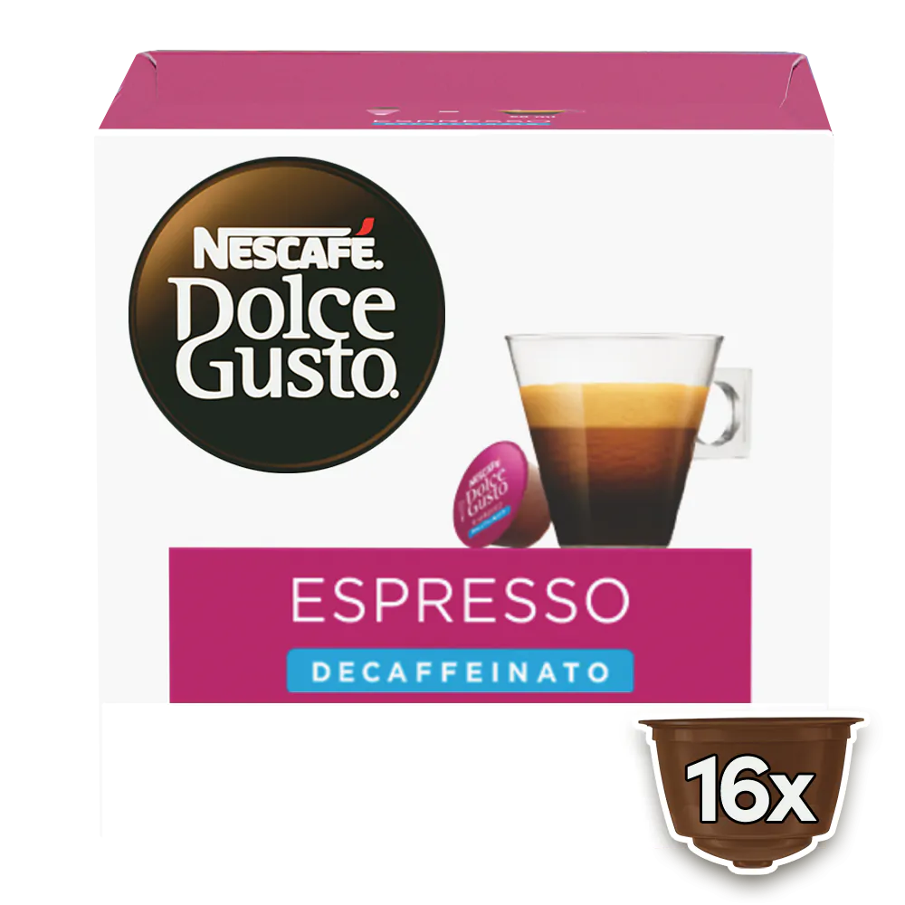 Capsulas Cafe Espresso Decaffeinato Nescafe Dolce Gusto