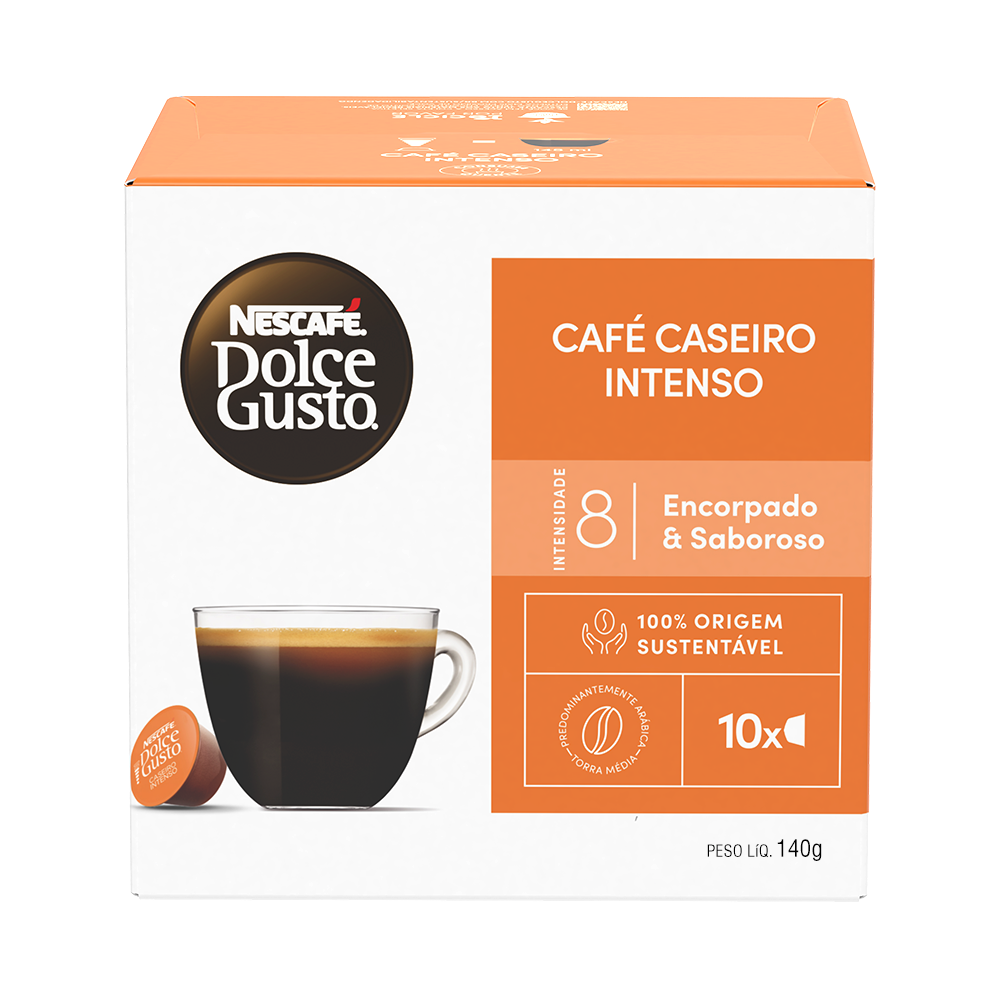 CAFÉ CASEIRO INTENSO 10 CÁPSULAS