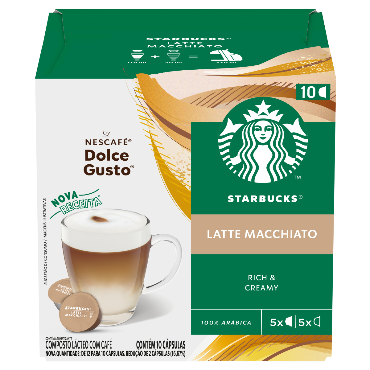 STARBUCKS Latte Macchiato 10 cápsulas