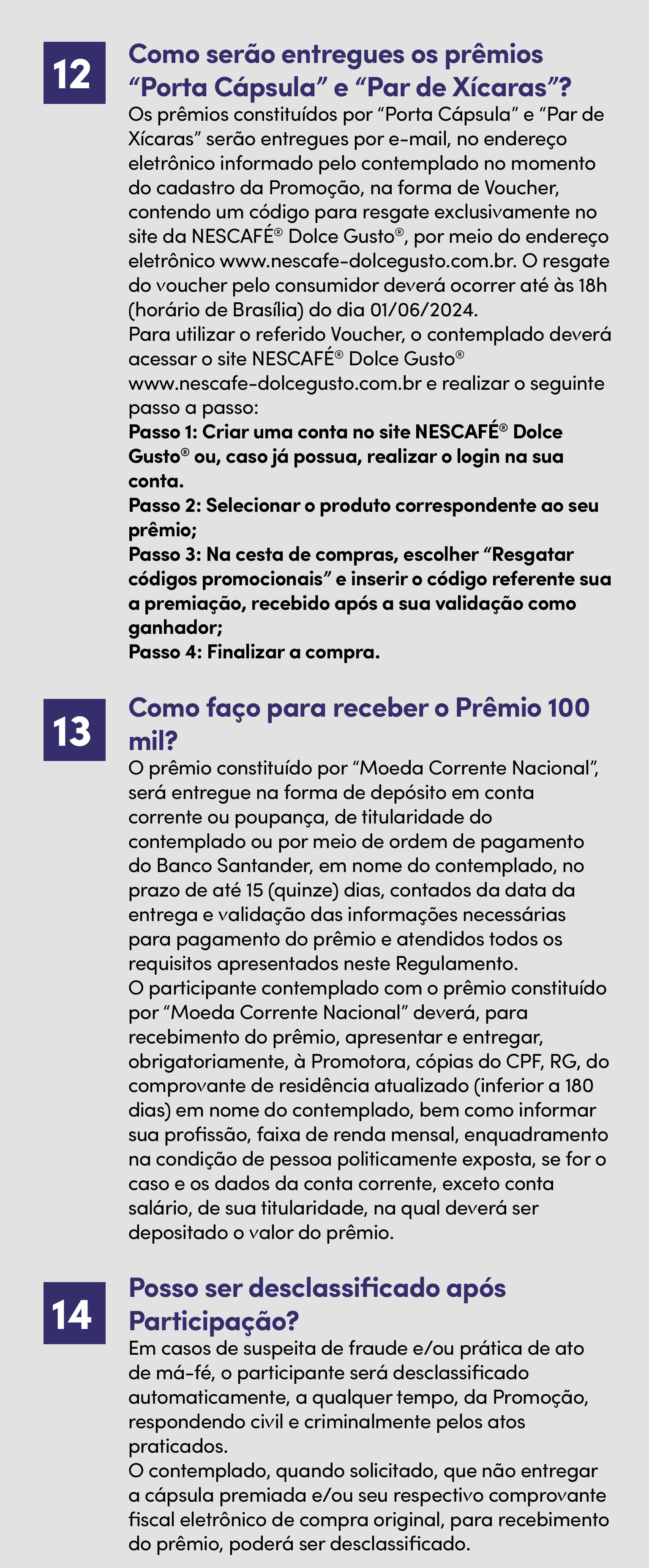 FAQ Cápsula Premiada 2023