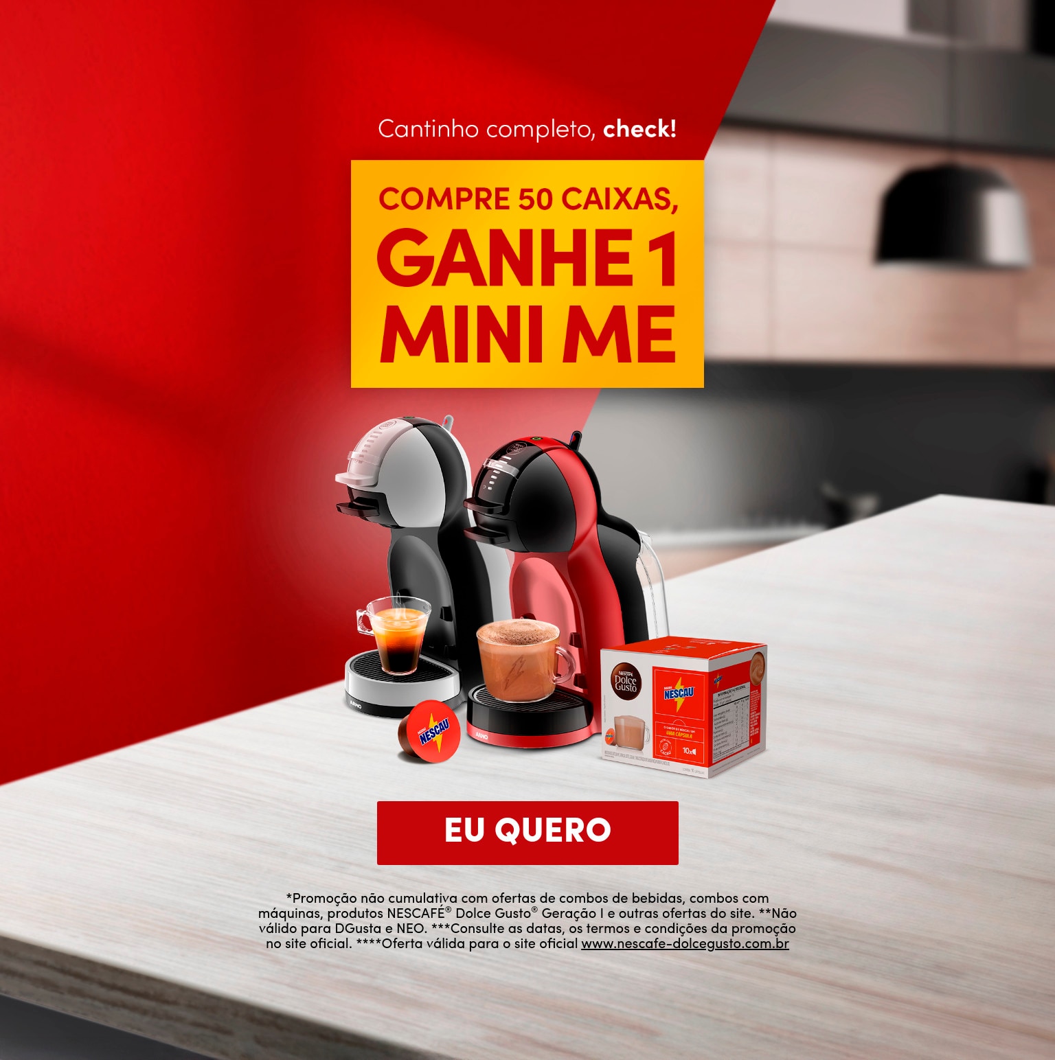 Combo com M&aacute;quina Banner