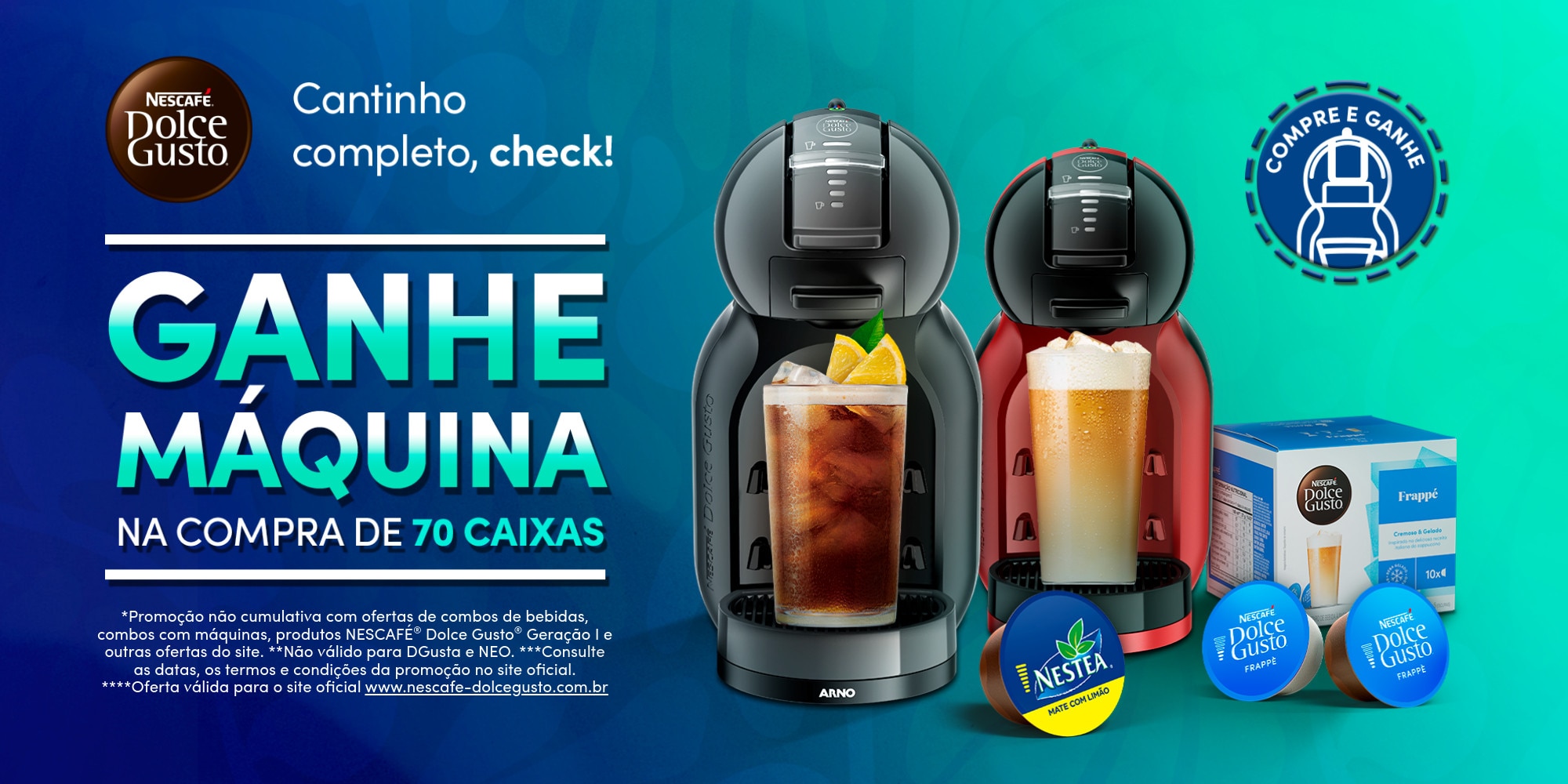 Combo com M&aacute;quina Banner