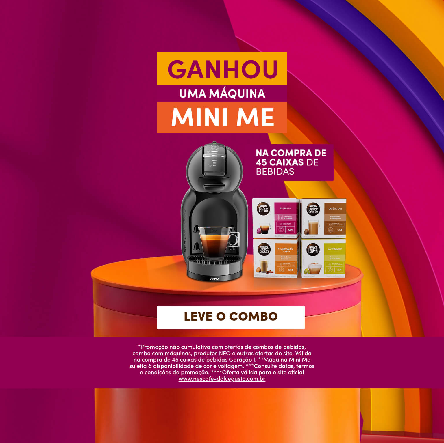 Combo com M&aacute;quina Banner