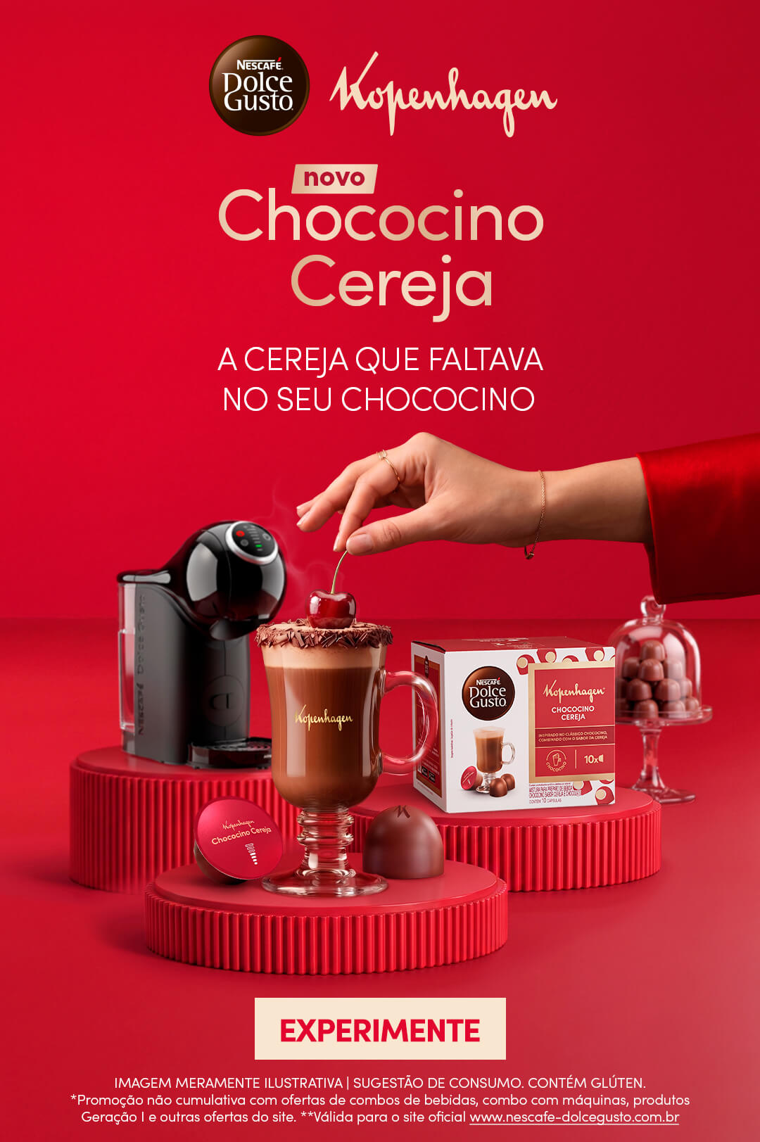 Banner da campanha Dia dos Pais Nescaf&eacute; Dolce Gusto destacando m&aacute;quinas de caf&eacute;, c&aacute;psulas e acess&oacute;rios como op&ccedil;&otilde;es de presente para diferentes perfis de consumidores.