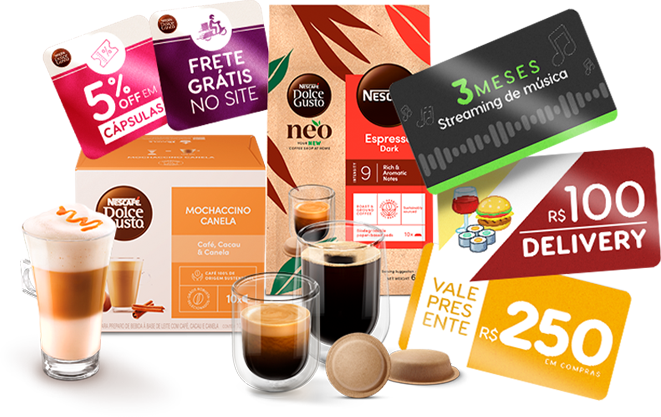 Produtos e benefícios Dolce Gusto® Club